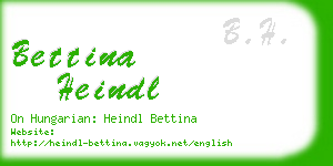 bettina heindl business card